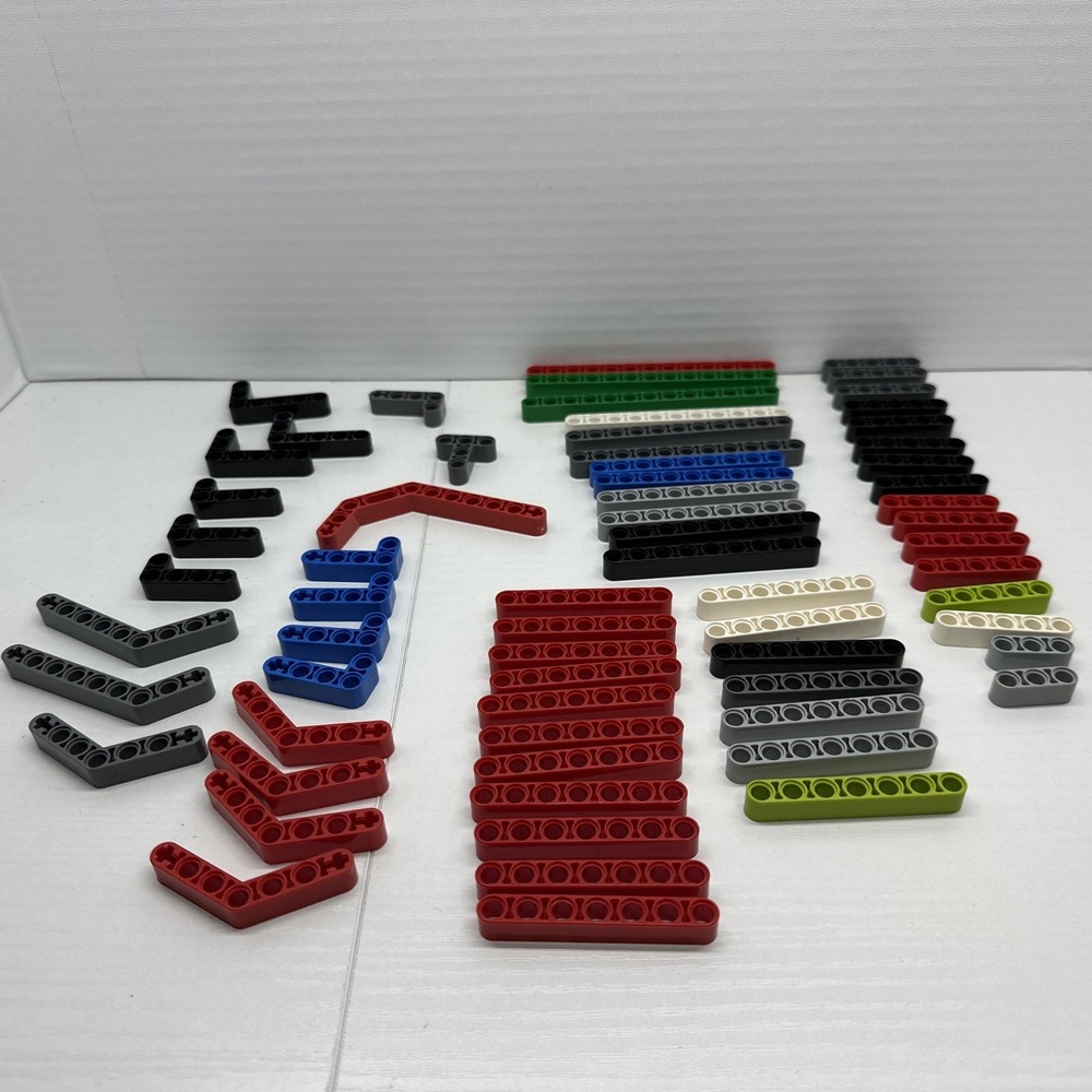 Lego Technic Lift Arm‎ Lot Assorted Sizes And Colors Lot Of 65